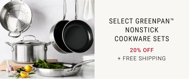 Select GreenPan™ Nonstick Cookware Sets - 20% off + Free Shipping