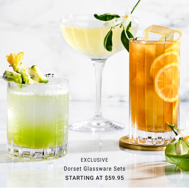 Exclusive - Dorset Glassware Sets Starting at $59.95