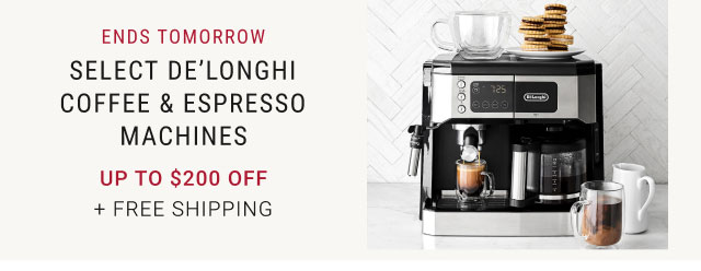 Select De'Longhi Coffee & Espresso Machines - up to $200 off + free Shipping