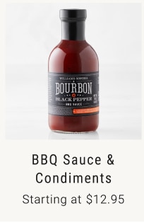 BBQ Sauce & Condiments Starting at $12.95