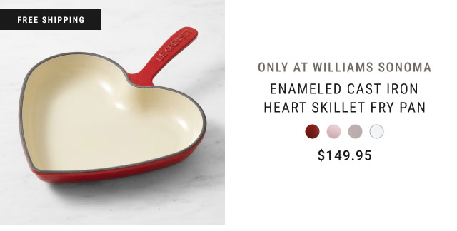 Enameled Cast Iron Heart Skillet Fry Pan - $149.95