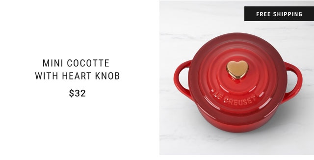 Mini Cocotte with Heart Knob - $32