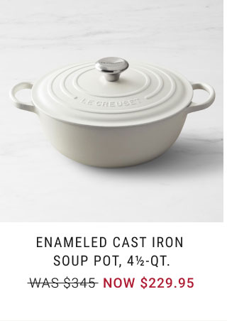 Enameled Cast Iron Soup Pot, 4½-Qt. - NOW $229.95