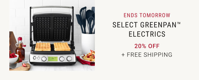 Select GreenPan™ Electrics - 20% Off + Free Shipping