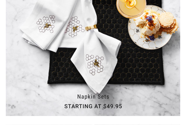 Napkin Sets - Starting at $49.95