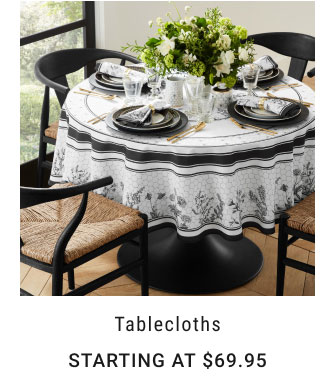 Tablecloths - Starting at $69.95