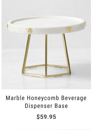 Marble Honeycomb Beverage Dispenser Base - $59.95