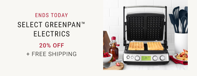 Select GreenPan™ Electrics - 20% off + free Shipping