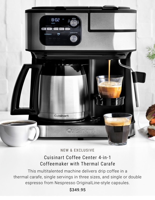 NEW & Exclusive - Cuisinart Coffee Center 4-in-1 Coffeemaker with A Thermal Carafe $349.95