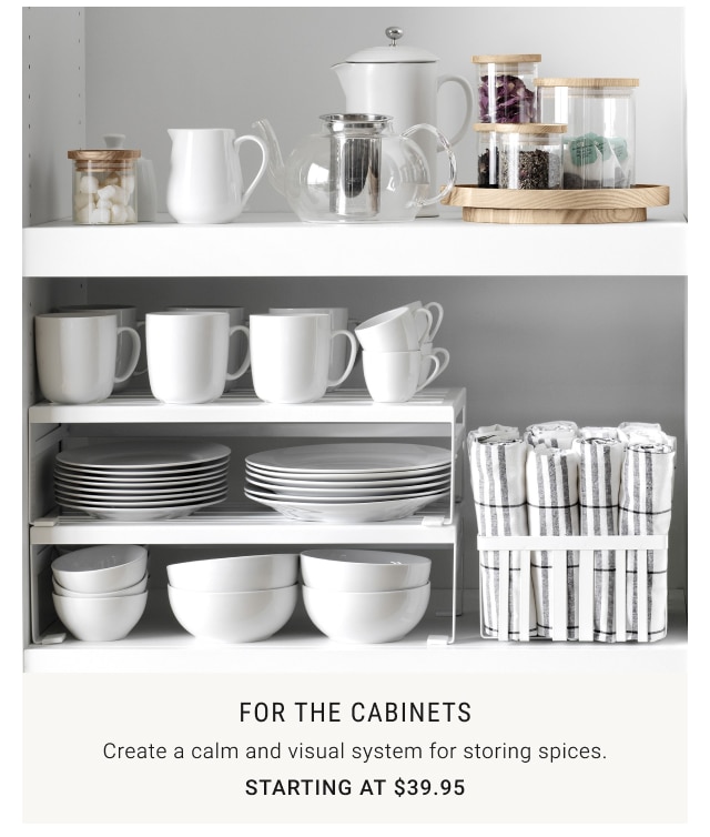 For the cabinets -Starting at $39.95