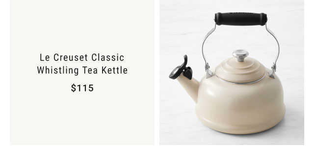 Le Creuset Classic Whistling Tea Kettle - $115