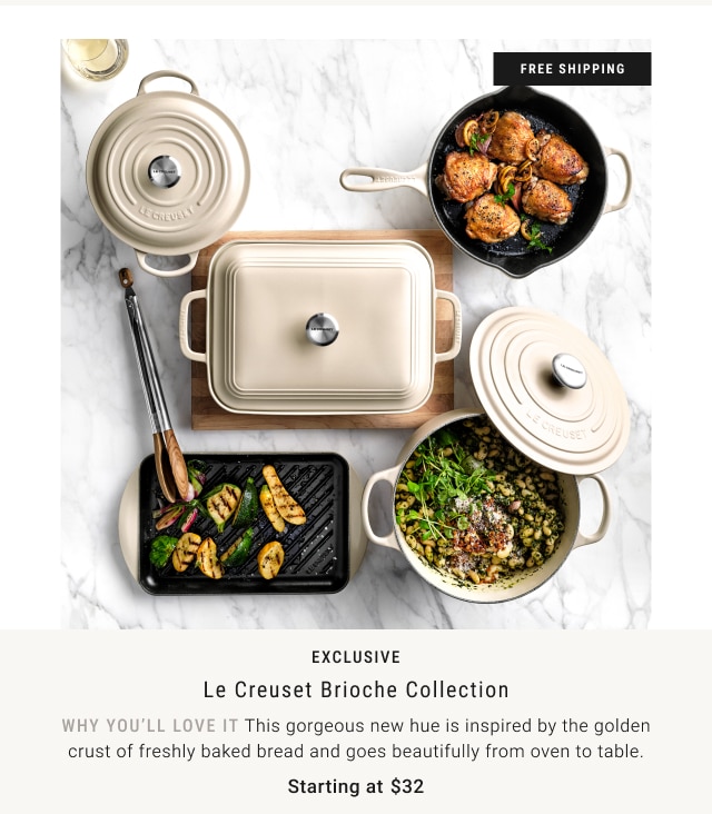 EXCLUSIVE - Le Creuset Brioche Collection Starting at $32