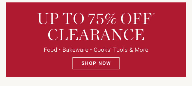 Up to 75% Off* clearance - Shop now