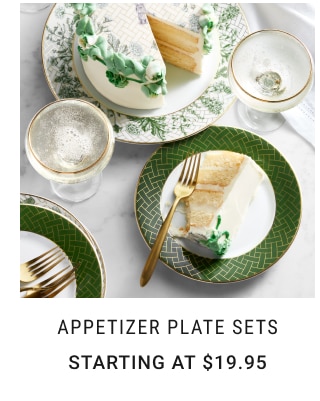 Appetizer Plate Sets Starting at $19.95