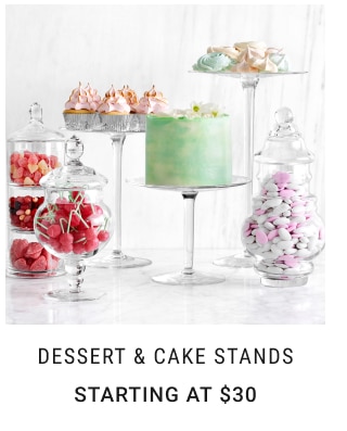 Dessert & Cake Stands Starting at $30