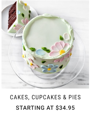 Cakes, Cupcakes & Pies Starting at $34.95