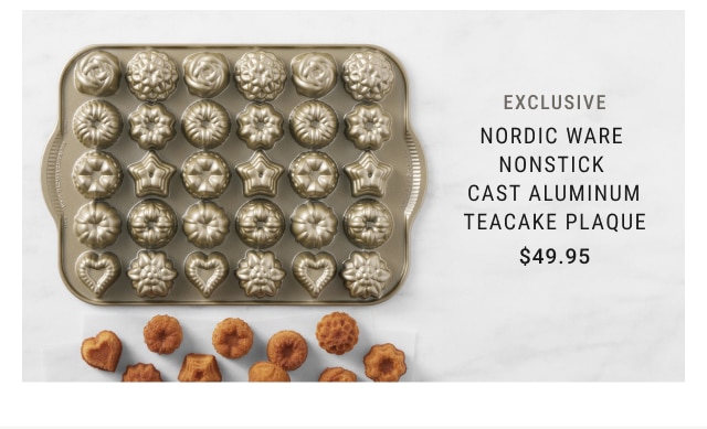 Exclusive - Nordic Ware Nonstick Cast Aluminum Teacake Plaque $49.95