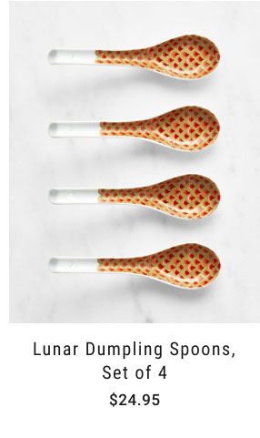 Lunar Dumpling Spoons, Set of 4 - $24.95