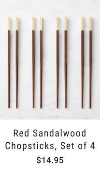 Red Sandalwood Chopsticks, Set of 4 - $14.95