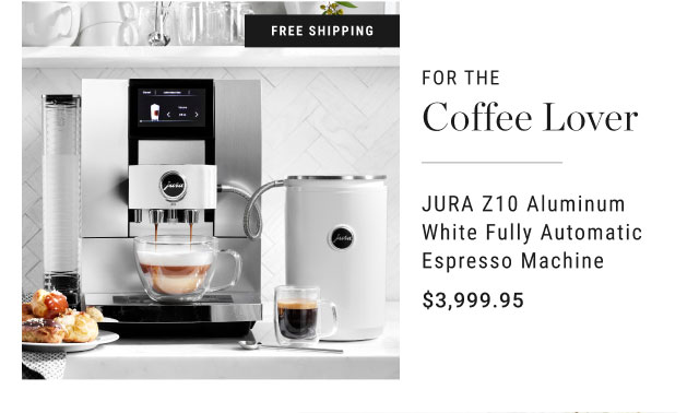 JURA Z10 Aluminum White Fully Automatic Espresso Machine - $3,999.95