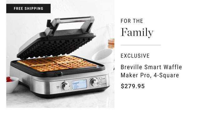 Breville Smart Waffle Maker Pro, 4-Square - $279.95