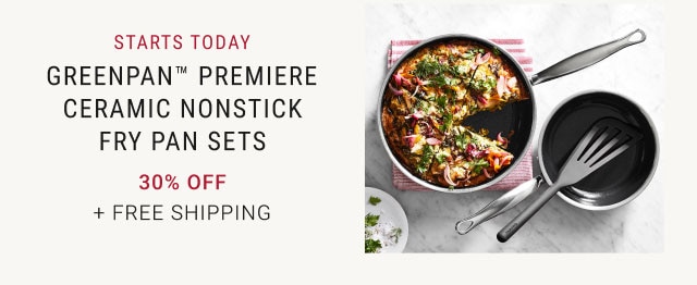 GreenPan™ Premiere Ceramic Nonstick Fry Pan Sets - 30% off + Free SHipping