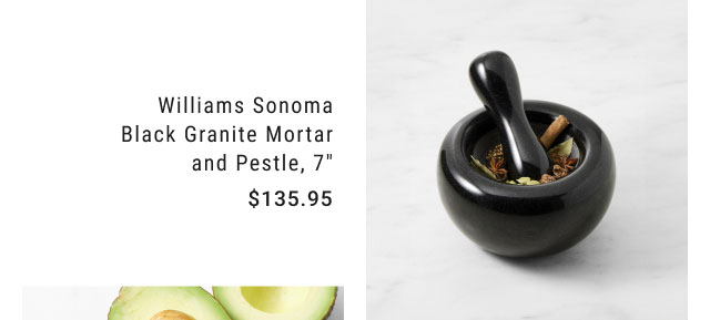 Williams Sonoma Black Granite Mortar and Pestle, 7" - $135.95