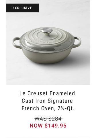 Le Creuset Enameled Cast Iron Signature French Oven, 2½-Qt. - $149.95