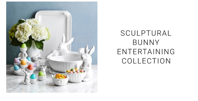 Sculptural Bunny Entertaining Collection