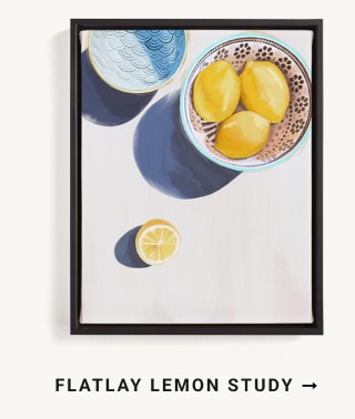 Flatlay Lemon Study