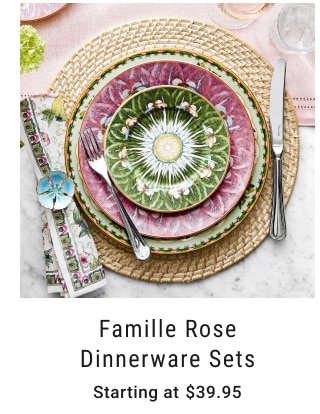 Famille Rose Dinnerware Sets Starting at $39.95