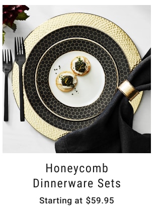 Honeycomb Dinnerware Sets Starting at $59.95