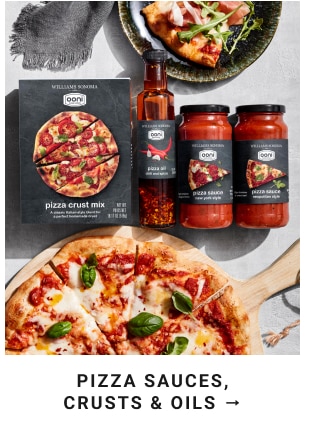 Pizza sauces, crusts & oils