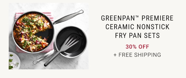 GreenPan Premiere Ceramic Nonstick Fry Pan Sets