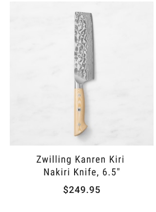 Zwilling Kanren Kiri Nakiri Knife, 6.5" $249.95