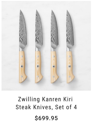 Zwilling Kanren Kiri Steak Knives, Set of 4 $699.95