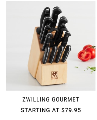 Zwilling Gourmet Starting at $79.95