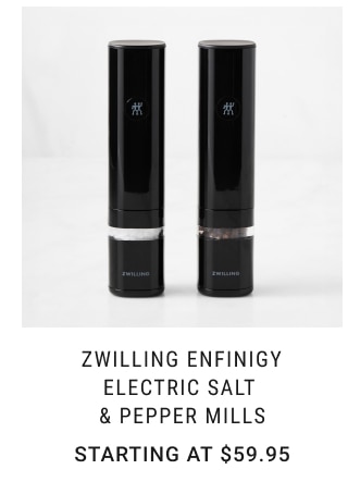 Zwilling Enfinigy Electric Salt & Pepper Mills Starting at $59.95