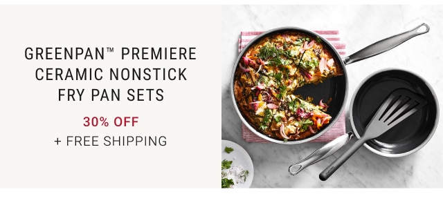 GreenPan™ Premiere Ceramic Nonstick Fry Pan Sets 30% off + Free Shipping