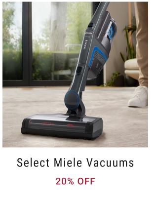 Select Miele Vacuums 20% off