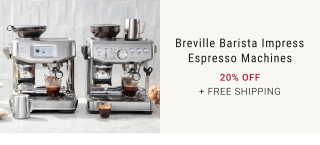 Breville Barista Impress Espresso Machines - 20% Off + Free Shipping