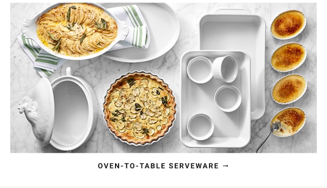 Oven-to-Table Serveware