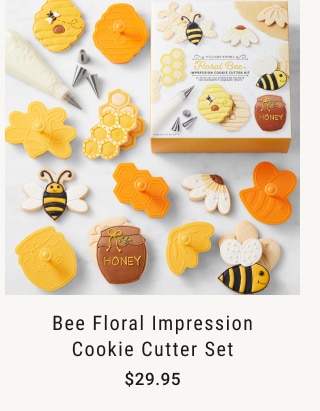 Bee Floral Impression Cookie Cutter Set - $29.95