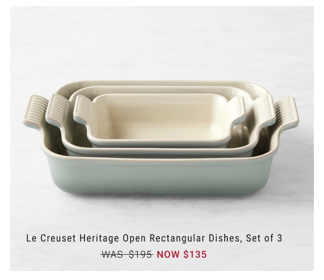 Le Creuset Heritage Open Rectangular Dishes, Set of 3 NOW $135