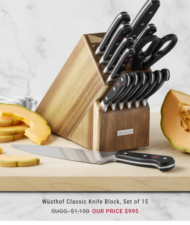 Wüsthof Classic Knife Block, Set of 15 our price $995