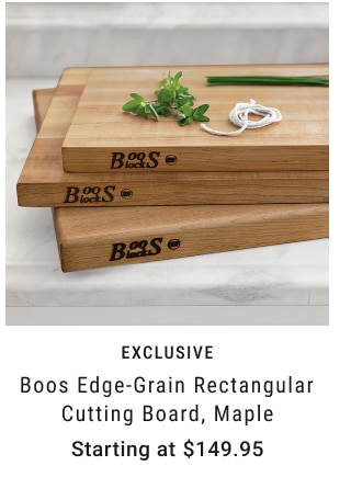 exclusive - Boos Edge-Grain Rectangular Cutting Board, Maple Starting at $149.95