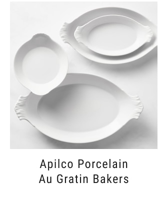 Apilco Porcelain Au Gratin Bakers