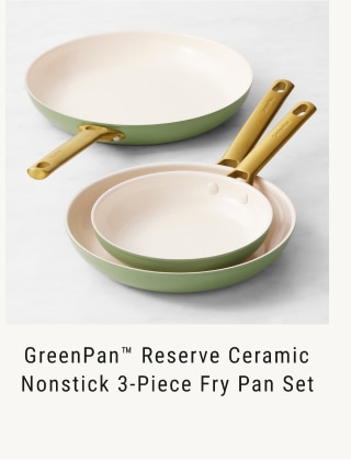 GreenPan Reserve Ceramic Nonstick 3-Piece Fry Pan Set