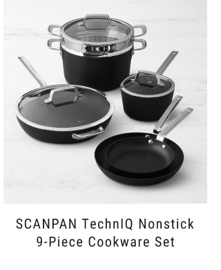SCANPAN TechnIQ Nonstick 9-Piece Cookware Set