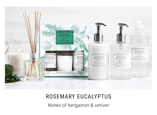 rosemary eucalyptus Notes of bergamot & vetiver